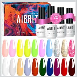 airbrit gel nail polish kit 20