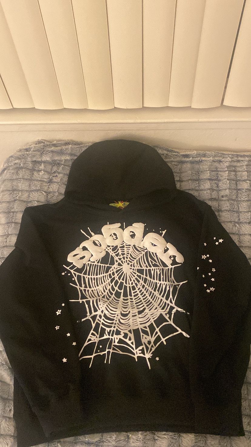 Black OG Sp5der Hoodie