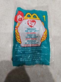 McDonald's TY Beanie Baby Freckles the Leopard