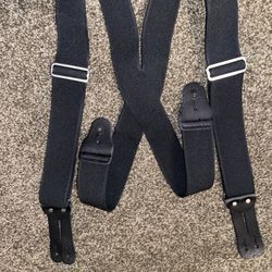 Welch Men’s Heavy Duty Suspenders With Leather Ends