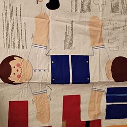 Bespoke little drummer boy diy sewing project panel vintage uncut