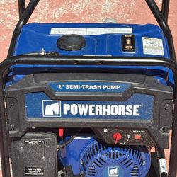 Powerhorse Extended Run Semi-Trash Water Pump - 2in. Ports, 7,860 GPH, 212cc OHV Engine, 5/8in. S...