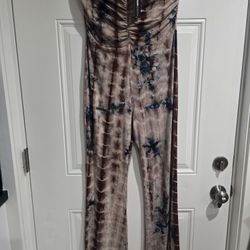 Fashion Nova Always In Element Tie Dye Jumpsuit