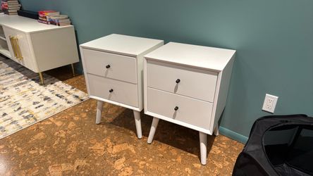 West Elm mid century nightstand