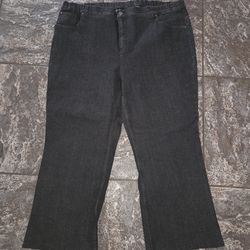 New Plus denim jeans size 26W  button zipper and elastic waist