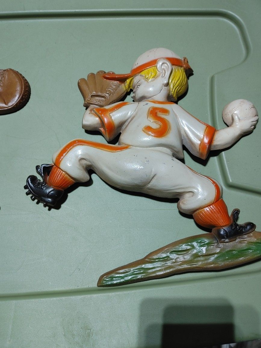 collectible metal baseball figures