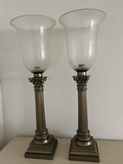 Ethan Allen Hurricane Candleholders