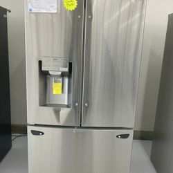 LG 3-Door French Refrigerator- Silver- Counter Depth - OPEN BOX 60%OFF