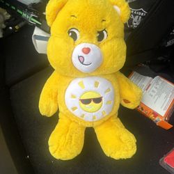 Care Bears Funshine Bear 14" Plush Yellow Sunshine Sun Stuffed Animal Toy