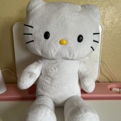 Build A Bear White Hello Kitty Plush No Bow Sanrio Stuffed Animal