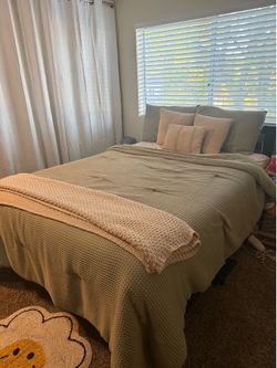 Full size bed and frame