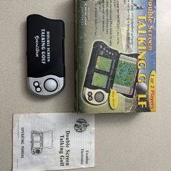 VINTAGE hand-held Double screen Talking Golf Game.