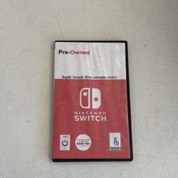 Nintendo Switch Super Smash Bros Ultimate game