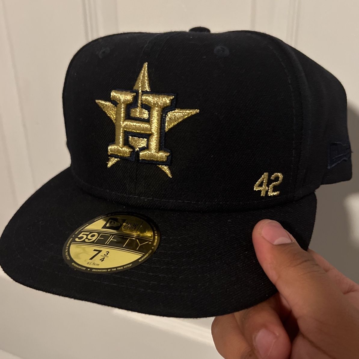 Limited Edition Astros GOLD RUSH Size 6 1/2 52 Cm. Hat for Sale in Galena  Park, TX - OfferUp