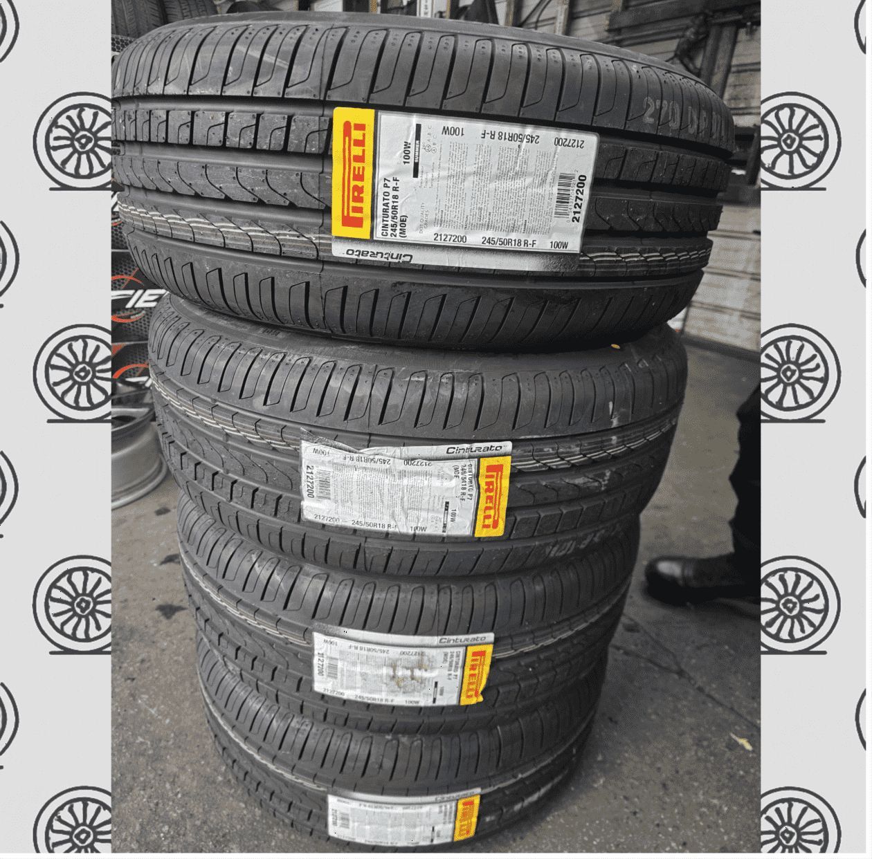 245 50 18 PIRELLI CINTUARO P7 Set of 4 Brand New