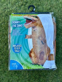 Inflatable Dinosaur Halloween Costume (Kids One Size)