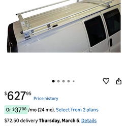 Roof rack for ladder