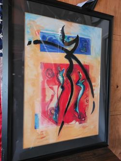 Prints of Alfred Gockel Painting 1960s (size 47 x 36) great for office