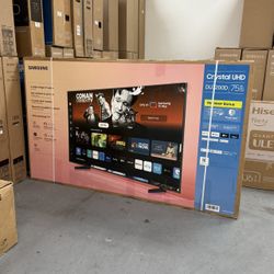 75” SAMSUNG CRYSTAL DU7200 4K HDR SMART TV