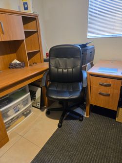 LeatherDesk Chairs (Pair or Single)
