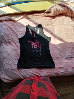 Train Rest Repeat Women's Racerback Tank Top