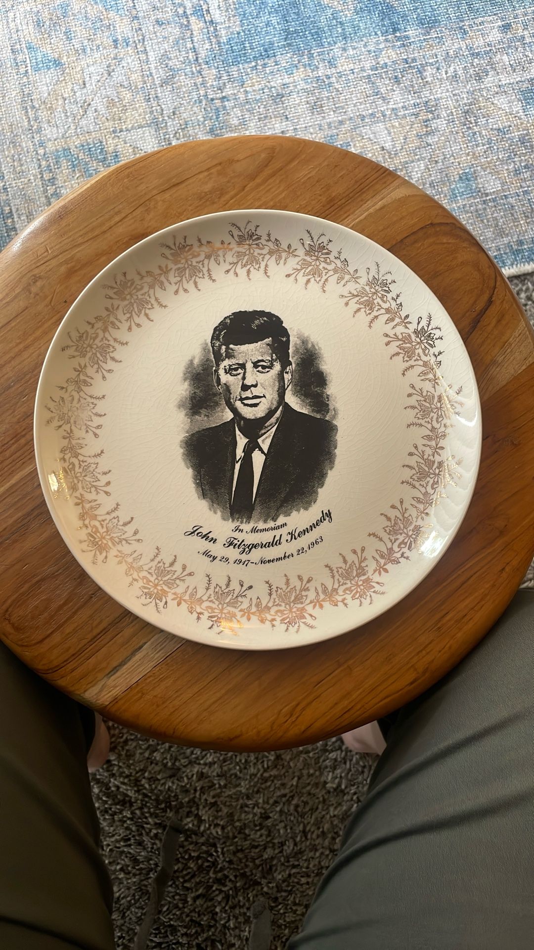 Vintage China John Fitzgerald Kennedy Plate