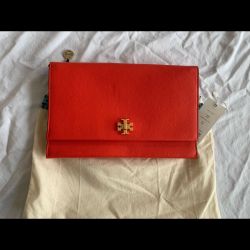 Tory Burch Vibrant Red-Orange Crossbody Bag