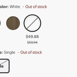 Two White nightstands 