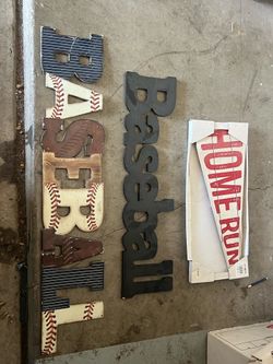 Baseball decor.