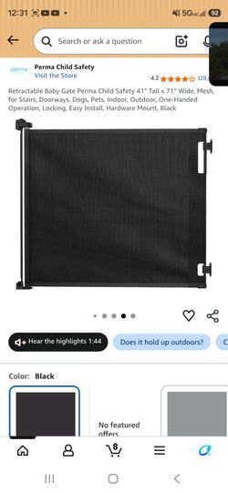 Retractable Baby Gate Perma Child Safety