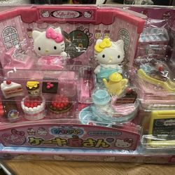 Hello Kitty Sanrio Muraoka Miniature Figure Toys Set Cute Cake Shop Japan 516