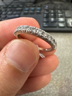 14K White Gold Diamond Wedding Band, 0.32 CTW