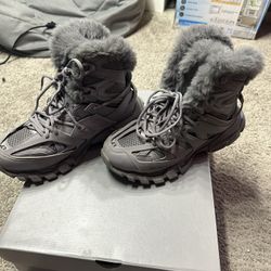 Balenciaga Men’s Track Hike Faux Fur   