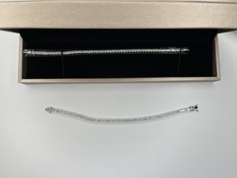 7inch 3mm Solid 925 Moissanite