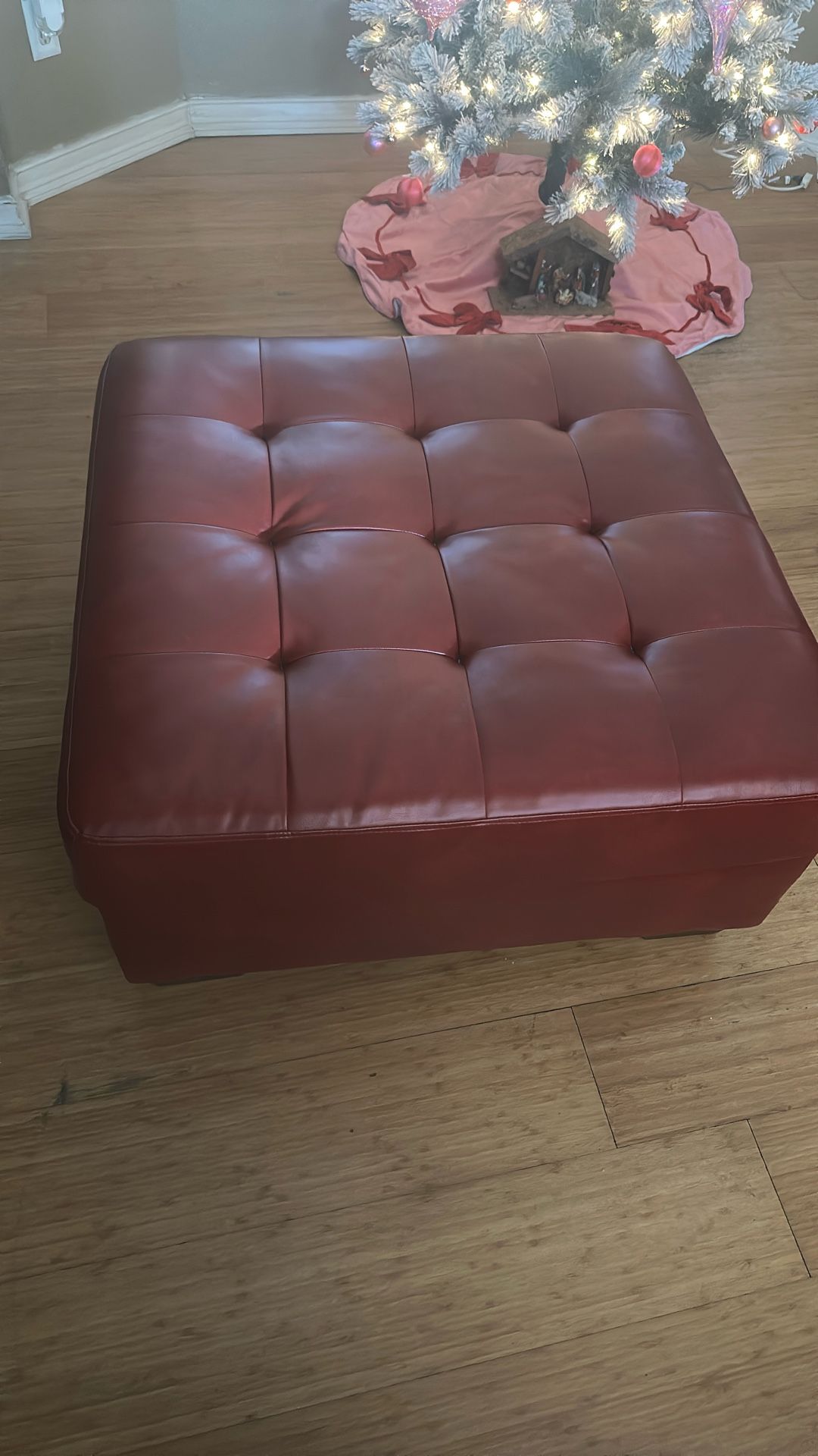 Red/Maroon Ottoman