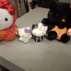 2 Rare Beanie Babies, Box And Figures