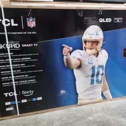 75" Screen QLED 🔥 Tv Smart 4k Ultra HDTV By TCL. 240htz Motion Ratio. Perfect For Gaming
