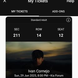 Ivan Cornejo Tickets (2)