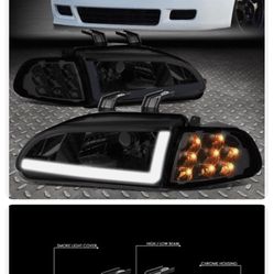 LED Head Lights Honda Civic 02 - 05
