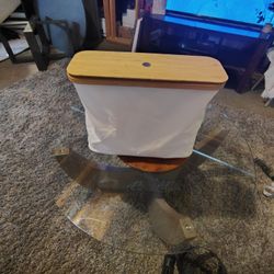 Bamboo Toilet Paper Holder Basket with Lid