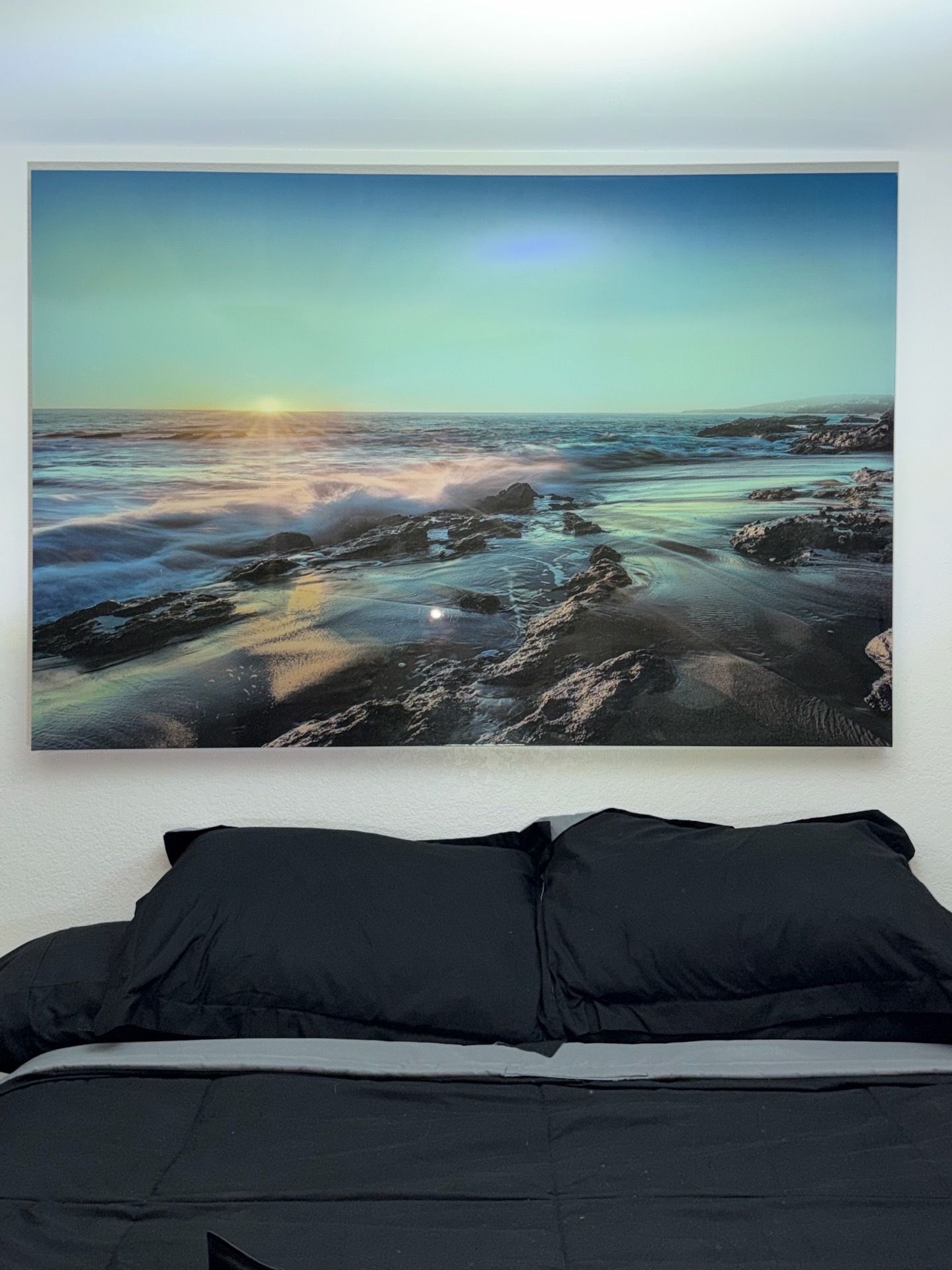 Large Ocean Canvas Wall Art – Gloss Finish
