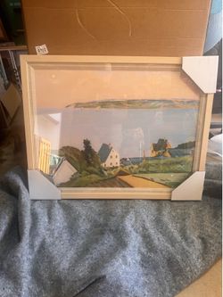 Artwork McGee and Co Framed Coastal Landscape Art Print retail $734