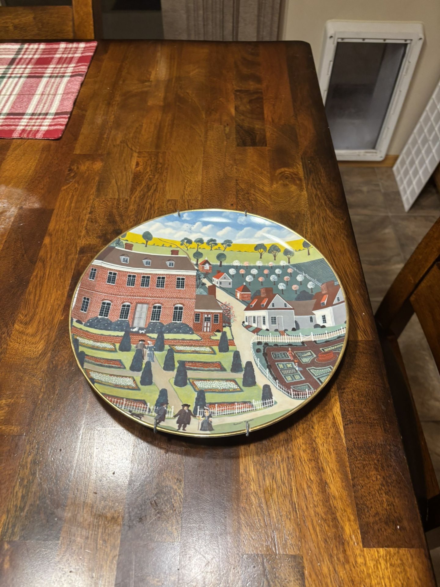Ridgewood Colonial Heritage Series Plate Pennsbury Manor Robert Franke