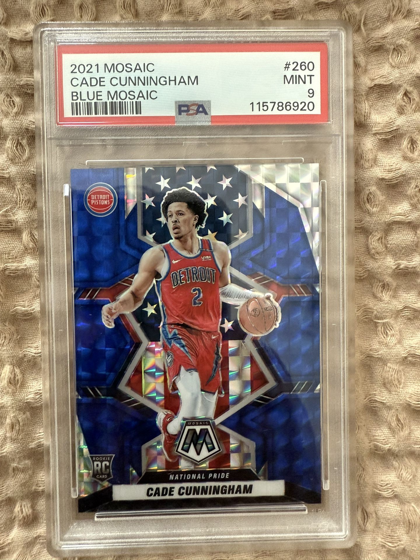 Cade Cunningham Blue Prizm PSA 9