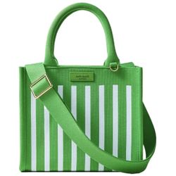 Kate Spade x Target Green Striped Tote Crossbody – NEW WITH TAGS