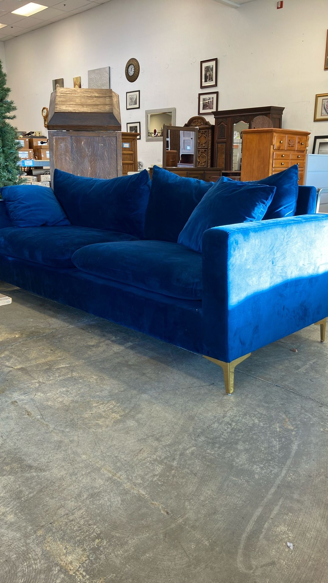 Royal Blue Sofa