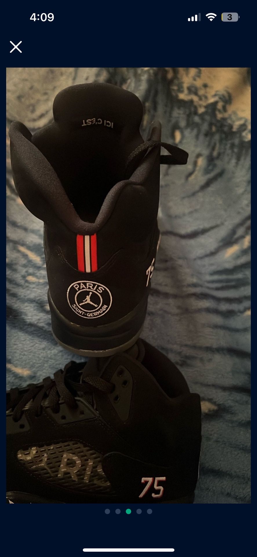 Jordan 5 Retro Bcfc Paris 11.5 Men 100% AUTHENTIC