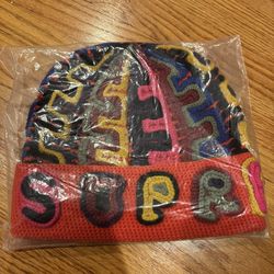 Supreme Yarn Applique Beanie “Dark Orange”