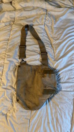 (COME SEE) original WW2 US army diaphragm service gas mask bag
