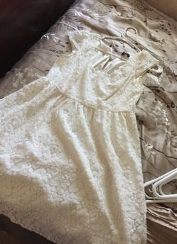 White cocktail dress